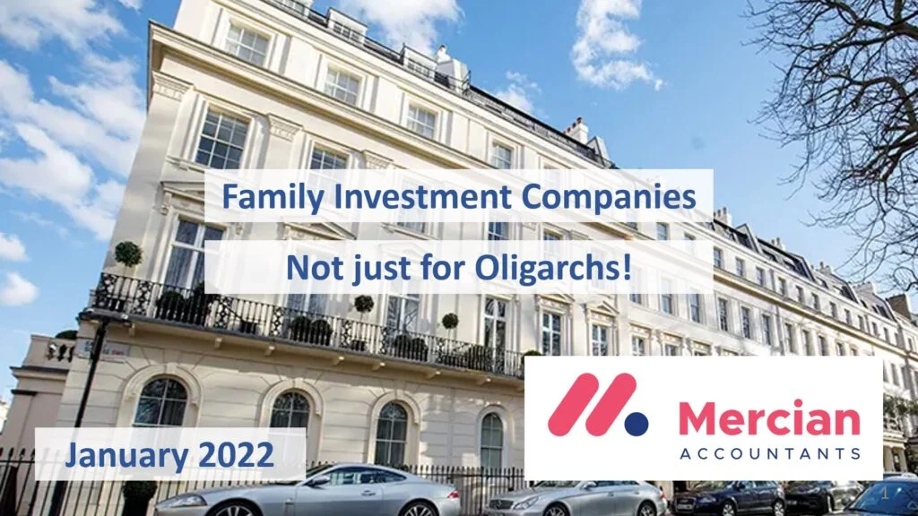 Family investment companies are increasingly gaining popularity among individuals and not just limited to oligarchs. These companies provide a range of investment opportunities for families to grow wealth and secure financial futures. In January 2021
