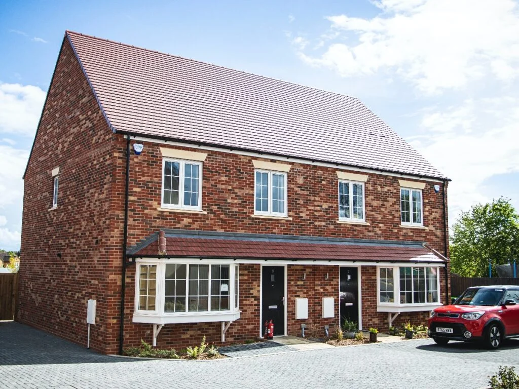 Detached house with car