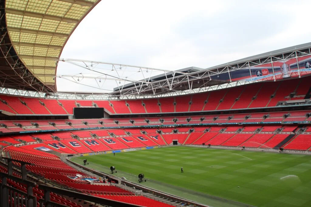 The red stadium.