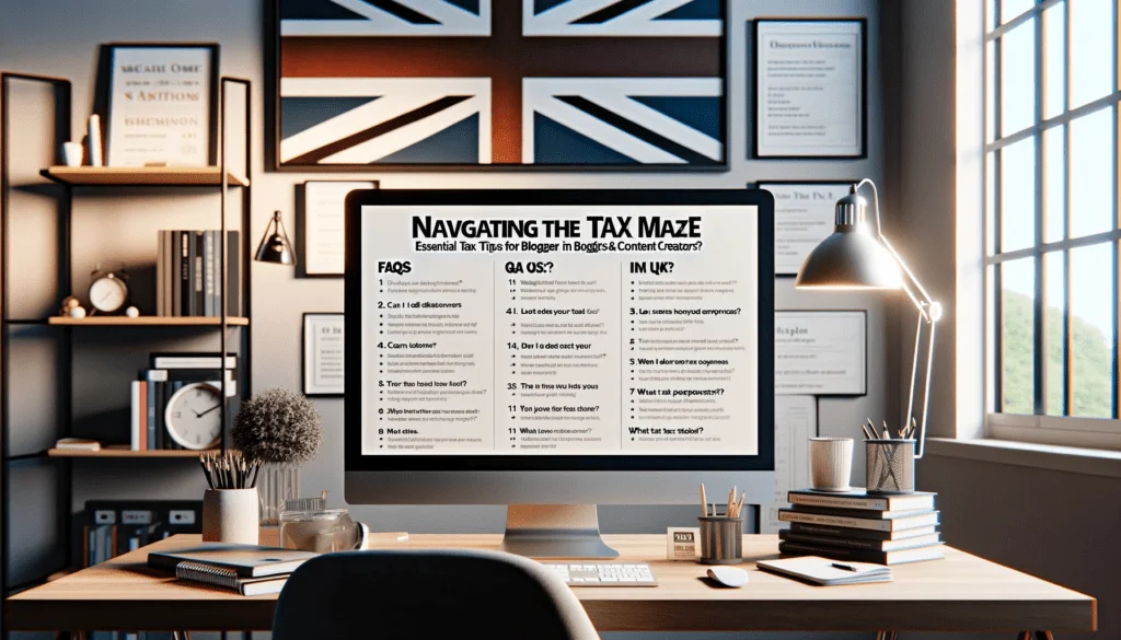 FAQs navigating tax bloggers content creators