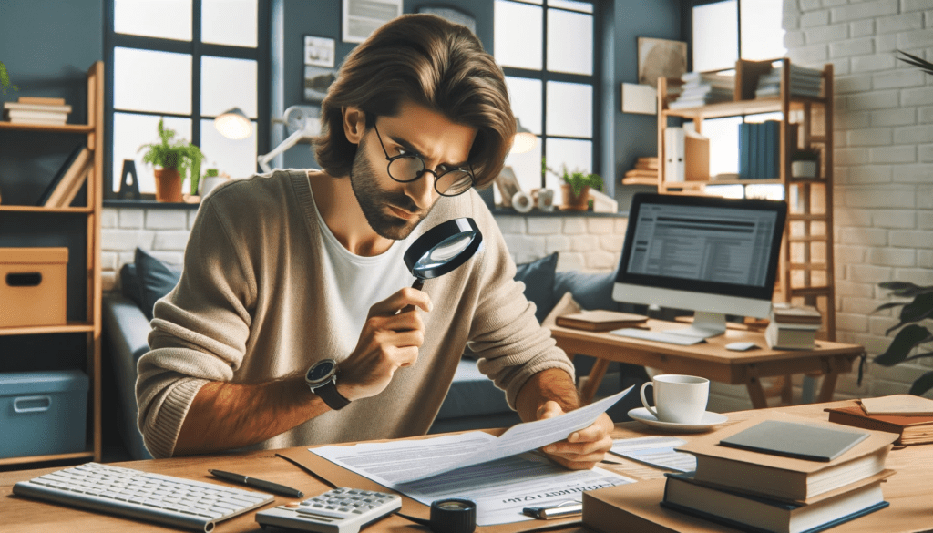 Navigating the UK Tax Maze: Essential Tax Tips for Bloggers and Content Creators 1 blogger cozy home office tax document