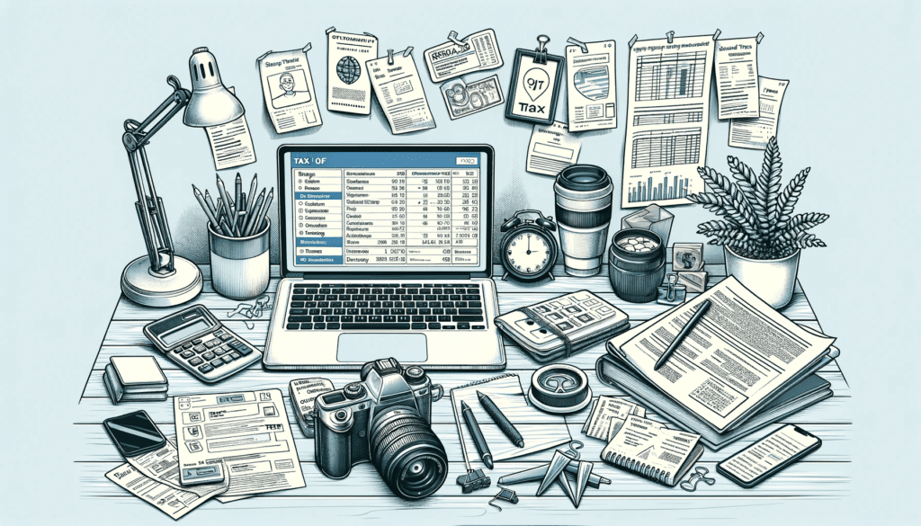 Navigating the UK Tax Maze: Essential Tax Tips for Bloggers and Content Creators 3 blogger workspace tax deductions expenses