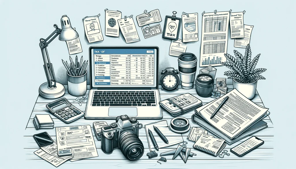 blogger workspace tax deductions expenses