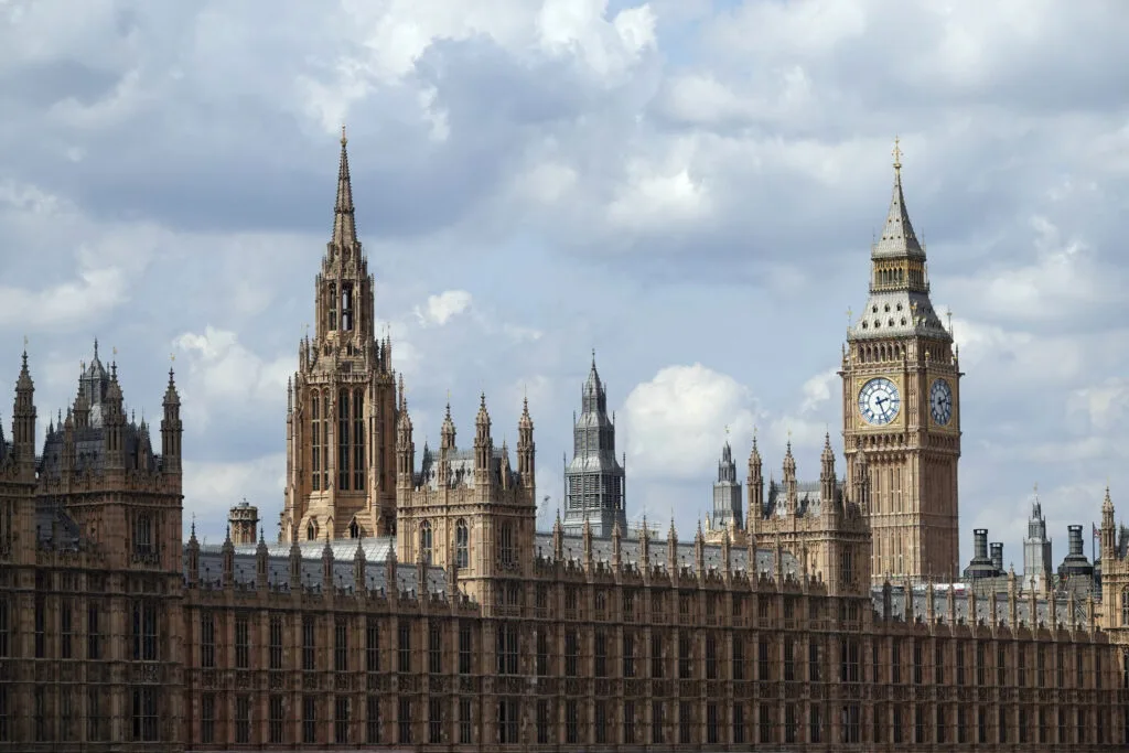 Iconic London skyline with Big Ben