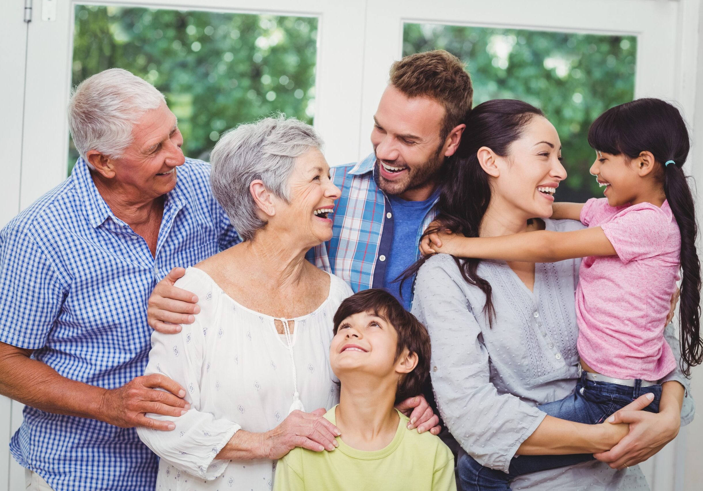 Cheerful family