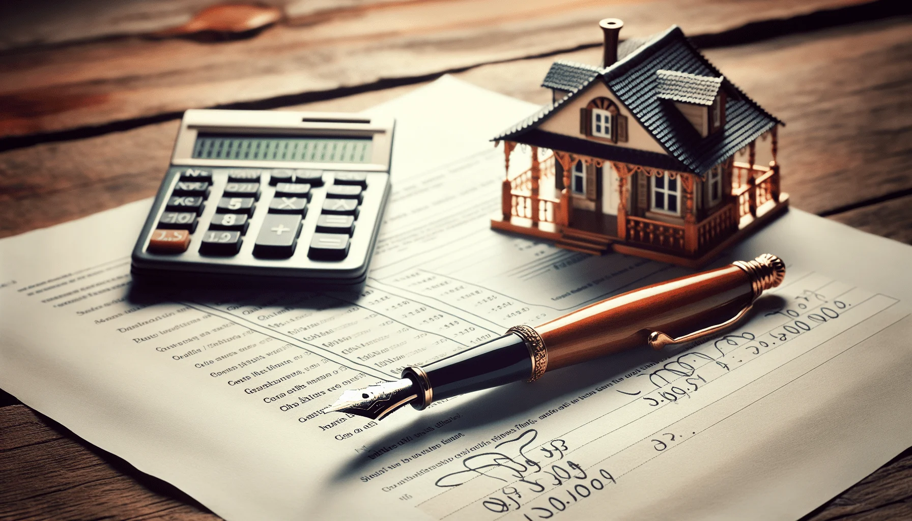 Tax form with calculator and pen, representing tax implications for furnished holiday lets