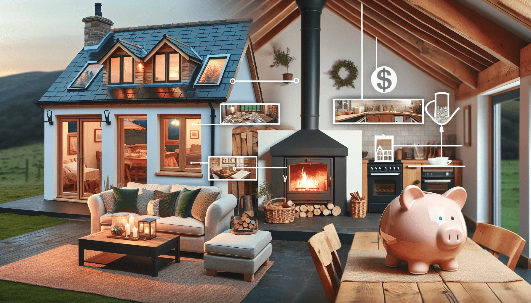 Furnished holiday let property with allowable expenses and capital allowances highlighted