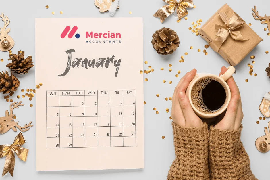 Mercan's January 2019 calendar adorned with a cup of coffee is the perfect companion for your tax planning this month. Stay up to date with important dates and deadlines by referring to Mercan's